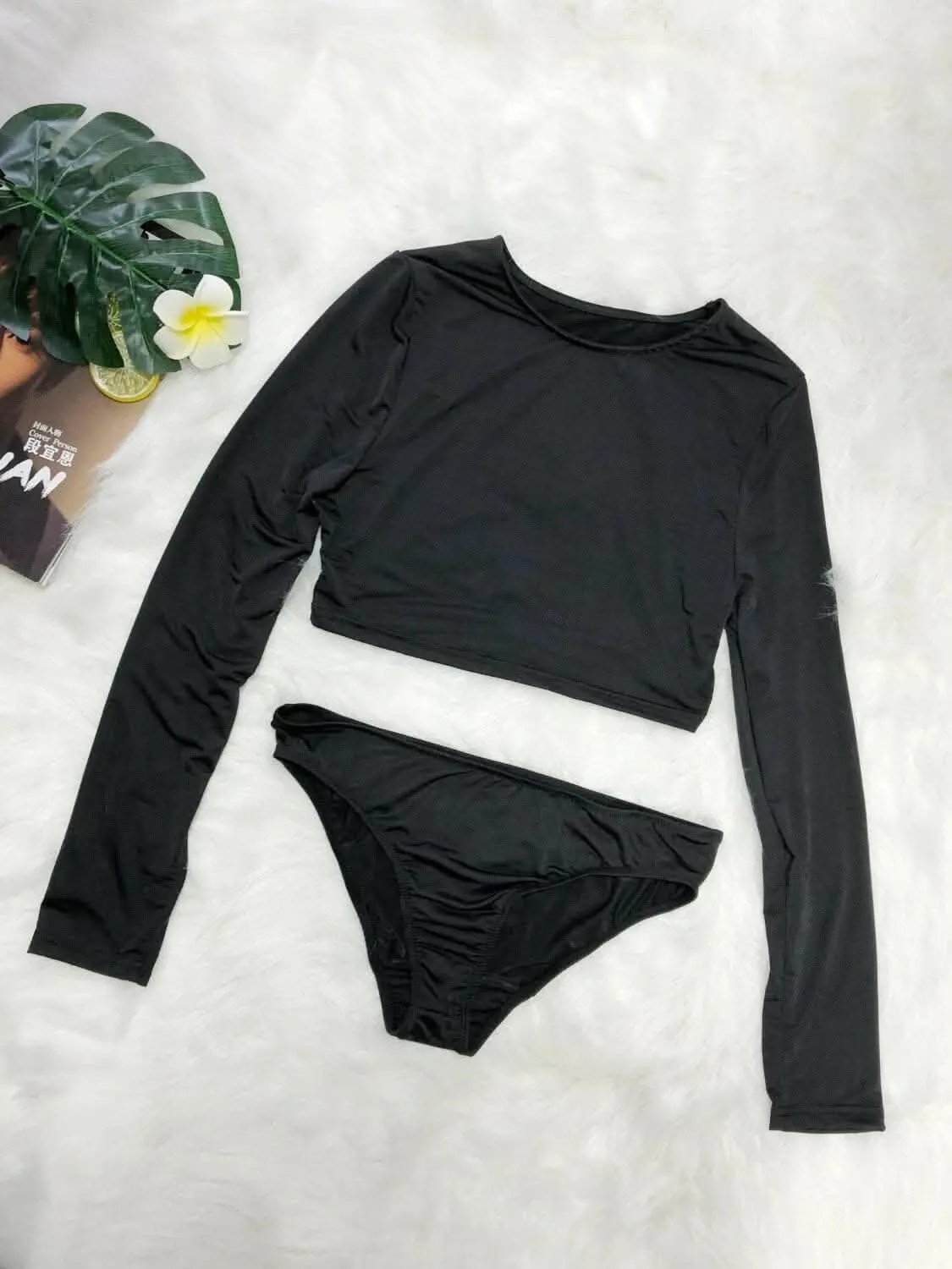 Cozy Long Sleeve Swimwear Set - Love Salve